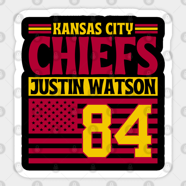 Kansas City Chiefs Watson 84 American Flag Football Sticker by Astronaut.co